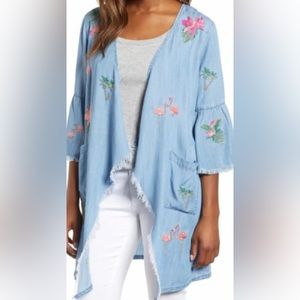NWT🌺- Women’s Billy T Chambray soft cardigan